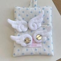 ราคา คู่ 1 Angel Wings เข็มกลัดเหรียญปวดกระเป๋าตุ๊กตาคู่มือ DIY ตกแต่ง pxa3 (50206932064)