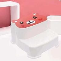 ราคา เก้าอี้ 2 Step กันเชื้อรา มุมขามียางกันลื่นและฐานเหยียบขั้นแรกมีร่องลายการ์ตูนเพื่อกันลื่นระหว่างเหยียบเพื่อไม่ให้ลื่น (8165882851)