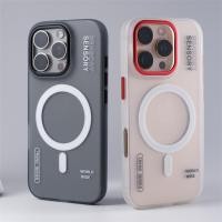 ราคา Deluxe Alloy Frame เคสแม่เหล็กโปร่งแสงสําหรับ IPhone16 15Pro 14 15Pro Max Matte Shock Cover (40206720929)