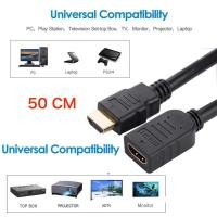 ราคา HDMI M F Cable ต่อยาว สายยาว 50 cm สีดำ (4222158155)