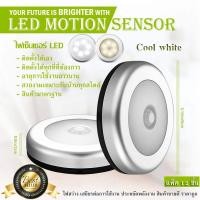 ราคา LED Motion Sensor ไฟเซ็นเซอร์ เปิด ปิดอัตโนมัติ สินค้าขายดี จำนวน12ชิ้น Cool white สีขาวใส (1686217960)