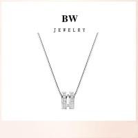 ราคา Jewelry สร้อยคอ สร้อยคอทองคำขาว จี้เงิน สร้อยคอแฟชั่น สร้อยคอผู้หญิง ของขวัญให้แฟน X050 (49757636001)