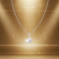 ราคา iDEALสร้อยคอเพชร Classy Key สร้อยเงิน สร้อยคอแฟชั่น สร้อยเพชร สร้อยเงินแท้ สร้อยคอผู้หญิง X025 (45004352284)