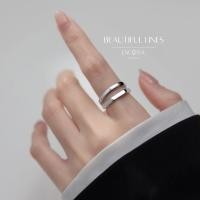 ราคา ESCOBAL แหวนเงินแท้ Beautiful Lines แหวนสายมู แหวนมงคล แหวนเงิน แหวนสองชั้น แหวนคู่ วาเลนไทน์ J024 (45107622172)