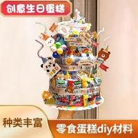 ราคา พิธีวันเกิดรู้สึกของขวัญขนมเค้ก DIY วัสดุชุดเค้กโฟมสำหรับเด็ก (41262783140)