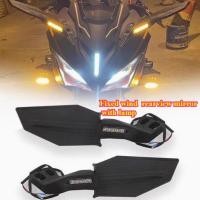 ราคา คู่รถจักรยานยนต์ลมปีกด้านข้างกระจกมองหลังที่มีไฟเลี้ยวสําหรับ CFMOTO 450 SR 450SR Yamaha Kawasaki Ninja 400 Ducati (28985844598)
