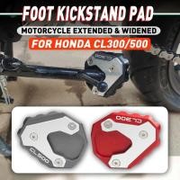 ราคา สําหรับ HONDA CL500 CL300 2023 รถจักรยานยนต์ Kickstand ขาตั้ง Enlarger Pad แผ่น Footrest Extension CL 300 500 (27540734004)