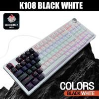 ราคา JEDEL KL 108 Mechanical Keyboard 97 Keys Red Switch Rainbow Lighting Anti Ghosting สีดำ ขาว (53558554996)