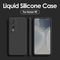 ราคา Honor 90 Honor90 กรณีหรูหรา Square ซิลิโคนเหลวเคสโทรศัพท์สําหรับ Honor 90 Honor90 Pro 90Pro 5G กันกระแทกปกอ่อน (29771197233)