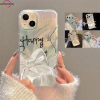 ราคา สําหรับ OPPO A98 A16K A16E A15S A16S A54S A55 A55S A56 A53S A54 A57 A77S A36 A76 A96 A38 A18 เคสโทรศัพท์ Holographic ปกสีขาวBowknot Laser ClearกรณีสีขาวPeatherกรณีเลเซอร์สีขาวBowkographic Clearกรณี (2