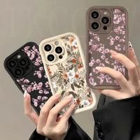 ราคา Luxury Blossom ดอกไม้รูปแบบสําหรับ Redmi A5 14C 14R K40 K20 K30 Pro K30 Ultra Turbo 3 Redmi หมายเหตุ 8 Pro หมายเหตุ 12T Pro 5G ซิลิโคนกันกระแทกฝาครอบโทรศัพท์นุ่ม (28934689365)