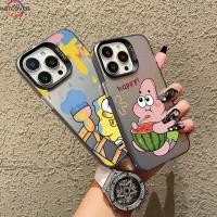 ราคา สําหรับvivo X100 X90 X80 V30 V29 V27 V25 V23 V20 Pro V25e V23Eเคสโทรศัพท์Sponge SpongeBob Patrick Starสีเงินสองชั้นกันกระแทกปกอ่อน (26352141374)
