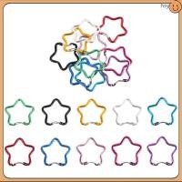 ราคา 20 ชิ้นอลูมิเนียม Star รูป Carabiner คลิปน้ําหนักเบากลางแจ้งพวงกุญแจ Hook huyisheng (54558990336)
