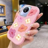 ราคา เคสสำหรับ VIVO Y02 Y02A Y02T Y02s Y11 2023 เคสโทรศัพท์ดอกไม้กันกระแทกกลมและอ้วน (51704126879)