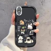 ราคา เคสสำหรับ iPhone X Xs Xr Xs Max 7 Plus 8 Plus เคสโทรศัพท์สุนัขซิลิโคนกันกระแทก (56904058261)