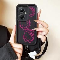 ราคา เคสสำหรับ VIVO Y27 Y36 4G Y36 5G Y27 5G Y77T Y27s Y35 Y35 5G เคสโทรศัพท์แมวน่ารักสายคล้องสามสีซิลิโคนกันกระแทก (55800090760)