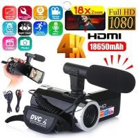 ราคา 4K Full HD กล้องวิดีโอกล้อง 2400 MP IR Night Vision กล้องวิดีโอวิดีโอ 3 นิ้วหน้าจอสัมผัสหน้าจอ LCD 18X ซูมกล้อง W ไมค์ (48106133403)