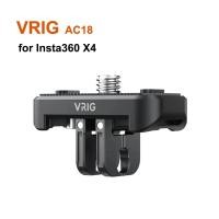 ราคา VRIG AC18 ฐานมัลติฟังก์ชั่น Quick Release แผ่น Clamp สกรู 1 4 อะแดปเตอร์ Gopro Mount สําหรับ Insta360 X4 Action กล้อง (47758790523)