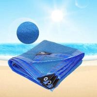 ราคา ม่านบังแดดสีฟ้าสุทธิสวนกลางแจ้ง Sun Shade Sail Patio Couryard กันสาดคุณภาพสูงแรเงาสุทธิปรับแต่งขนาด (56304928820)
