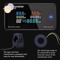 ราคา MOSSMEMA Digital AC Voltmeter จอแสดงผล LCD Professional KWS AC300 Power Current Energy Ammeter (51957480221)