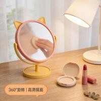 ราคา เดสก์ท็อปการ์ตูนกระจกแต่งหน้าพลาสติกกระจกหญิงแบบพกพาหอพักนักเรียนหูแมวกระจกแต่งตัวแต่งหน้ากระจกเจ้าหญิงน่ารัก (48158230393)