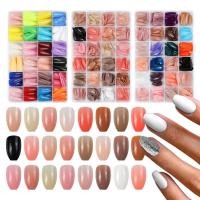 ราคา 24สีเล็บGlossy Frostedสวมใส่เล็บเล็บปลอมสําเร็จรูปPatch 576 ชิ้น กล่องTJMW (40325401436)