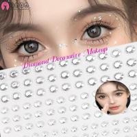 ราคา BZ รอยสักชั่วคราว Mermaid Face Jewels สติ๊กเกอร์ Rhinestones มุก Self Adhesive Face Rhinestones อัญมณีใบหน้า สําหรับใบหน้า ตา ร่างกาย เทศกาลแต่งหน้า (29984579336)