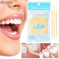ราคา ทําความสะอาดฟันไม้จิ้มฟัน 100ชิ้น ถุงไม้จิ้มฟันแบบพกพาไหมขัดฟัน สีสุ่มสองหัว ฟันปลอม แปรง หยิบฟันทิ้งด้วยแปรง (29481550608)