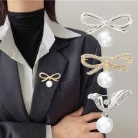 ราคา Jewelry Store เข็มกลัดโลหะ รูปโบว์ ผีเสื้อ ประดับมุก เพชร หรูหรา เครื่องประดับ สําหรับผู้หญิง (18045492672)