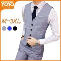 ราคา YOYO เสื้อกั๊กสูทกระดุมแถวเดียวสลิมฟิตโพลีเอสเตอร์ผู้ชายแฟชั่นเสื้อกั๊กอย่างเป็นทางการสําหรับธุรกิจ (28723058853)