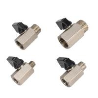 ราคา 1 8 1 4 3 8 1 2 BSP ชายหญิงเกลียวมินิทองเหลืองบอลวาล์วสวนชลประทานระบบน้ําควบคุมสวิทช์อะแดปเตอร์ 1 ชิ้น (51851989112)