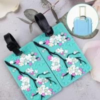 ราคา LDVG แท็กกระเป๋าเดินทางป้ายพกพาลายดอกไม้ป้องกันการสูญหายแท็กท่องเที่ยวน่ารักจี้อุปกรณ์เสริมกระเป๋าเดินทาง (51507713226)
