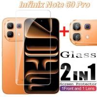ราคา InfinixNote60Pro 2IN1 ฟิล์มป้องกันกระจกสําหรับ Infinix Note 60 Pro Note60 Note60Pro Note60Pro 4G 5G HD ด้านหน้ากระจกใสโทรศัพท์ฟิล์มกล้องหน้าจอป้องกันกลับเลนส์ฟิล์ม (49557770827)