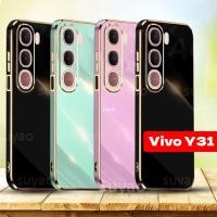 ราคา สําหรับ Vivo Y31 5G Y31D 2025 เคสโทรศัพท์สีทึบปลอกเรียบง่าย VivoY31 VivoY31D กรอบชุบเปลือกนุ่มป้องกันบางซิลิโคนกันกระแทก TPU ฝาหลัง (46257316703)