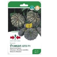 ราคา 5 แถม 1 เมล็ดพันธุ์ ฟักทองลูกผสม ข้าวตอก 573 F1 ศรแดง (4412130411)