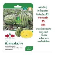 ราคา 5 แถม 1 เมล็ดพันธุ์ แตงโมลูกผสม คิงส์เยลโลว์ ศรแดง (24602440126)