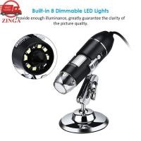 ราคา Zinga Zinga Ymiko USB ไมโครสโคปแบบดิจิตอลกล้องขยาย 8 LEDs พร้อมขาตั้งเข้ากันได้กับ XP 7 10 Vista แบบพกพามือถือตรวจสอบแว่นขยาย 1 (50459008233)
