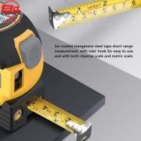 ราคา Zinga Zinga 3in1 เครื่องวัดระยะด้วยเลเซอร์ 5 เมตรเทปวัดไม้บรรทัดจอแสดงผล LCD พร้อมแสงไฟเครื่องวัดระยะทางอาคารอุปกรณ์วัดปริมาตรพื้นที่อุปกรณ์สำรวจ (46407961580)