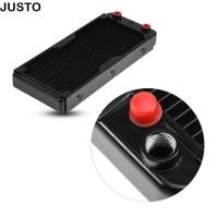 ราคา JUSTO แลกเปลี่ยนความร้อน G1 4 พอร์ต 240 มม ขนาด Water Cooling Cooler ประสิทธิภาพสูง 18 หลอด CPU ฮีทซิงค์คอมพิวเตอร์พีซี (57858363414)