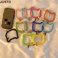 ราคา แค่ สายรัดข้อมือโทรศัพท์ สายรัดข้อมือซิลิโคนอ่อนนุ่มป้องกันการสูญหายเชือกเส้นเล็กโทรศัพท์มือถือ แบบพกพาสวมใส่แมวน่ารักที่มีสีสันโทรศัพท์สายรัดข้อมือของขวั (51908367715)