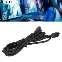 ราคา JUSTO สายสัญญาณเสียงชุดหูฟังสําหรับเล่นเกม การเปลี่ยนสายหูฟังแบบยืดหยุ่น Plug and Play การ์ดเสียงทดแทนสําหรับ Steelseries Arctis 3 Arctis 5 Arctis 7 Arctis ใช้ทุกวัน (44179881410)