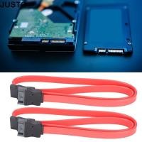 ราคา JUSTO 10PCS SATA Extension Cable ความเร็วสูง 7Pin SATA Cable ทนทานความยาว 50 ซม ฮาร์ดดิสก์สายเคเบิลข้อมูลฮาร์ดไดรฟ์ (52758463220)