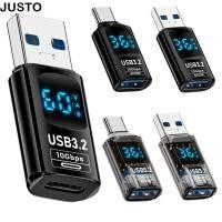 ราคา JUSTO เครื่องทดสอบมิเตอร์ไฟ 1 ชิ้น จอแสดงผล LED ดิจิตอล 10Gbps USB 3 2 อะแดปเตอร์ การส่งข้อมูลชิปอัจฉริยะคุณภาพสูง 36 60W แล็ปท็อป Type C Converter โทรศัพท์มือถือ (47558575524)