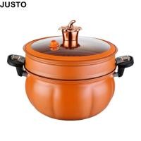 ราคา JUSTO หม้อปรุงอาหารแบบแรงดัน หม้อแรงดันไมโคร 8 ลิตร 2 ชั้น หม้อตุ๋นนึ่งฟักทองแบบไม่ติดความจุขนาดใหญ่อ้วน เตาแม่เหล็กไฟฟ้าแก๊ส (57706205174)