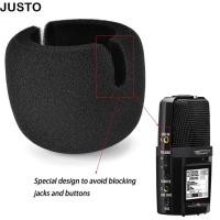 ราคา JUSTO ไมโครโฟนกระจก ลดเสียงรบกวน Professional ไมโครโฟนโฟม Universal Windproof Mic Pop Filter สําหรับ ZOOM SGH 6 H2N H4N H5 H6 H8 XYH 6 XYH 5 (56258532978)