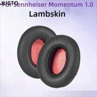 ราคา JUSTO 1 คู่หูฟังเบาะ Lambskin เปลี่ยนหูฟังแผ่นรองหูฟัง หมอนฟองน้ําโฟมเสียงรบกวน Cancelling ชุดหูฟัง Earmuff สําหรับ Sennheiser Momentum 1 0 หูฟังซ่อม (56207084180)