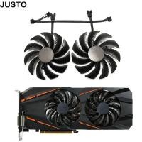 ราคา JUSTO GPU Cooler พัดลมคู่ พัดลมการ์ดกราฟิก 4Pin ระบบระบายความร้อนระดับมืออาชีพ T129215SU DC 12V Video Card Cooler สําหรับ GIGABYTE RTX2060GTX1650 1660 1660Ti คอมพิวเตอร์ระบายความร้อน (55908455651)