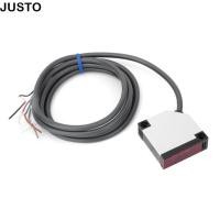 ราคา JUSTO Specular Reflection Sensor AC DC อุปกรณ์เสริม 4 M E3JK R4M1 โฟโตอิเล็กทริคสวิตช์ IP65 ABS ที่อยู่อาศัย E3JK R4M1 โฟโตอิเล็กทริคเซนเซอร์สวิทช์อุปกรณ์การตรวจสอบ (54858537090)