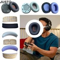 ราคา JUSTO 1 คู่แผ่นรองหูฟัง ฟองน้ํานุ่มแผ่นรองหูฟัง แบบพกพาเปลี่ยนชุดหูฟังซ่อม Earmuffs หูฟังสําหรับ QUANTUM Q100 M2 หูฟังอุปกรณ์เสริม (54258462303)