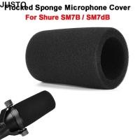 ราคา JUSTO 1 ชิ้นไมโครโฟน Windproof เปลี่ยนฝาครอบกระจก Mic Professional Flocked ฟองน้ําโฟม Pop Filter สําหรับ Shure SM7B SM7dB สตูดิโอการบันทึก (53857090734)